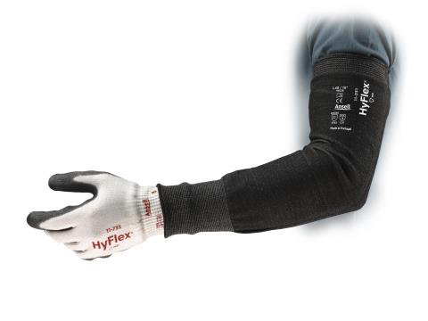 Manches résistant à la coupure 11-250 HyflexMD, PEHP, 18", ASTM ANSI niveau A3/EN 388 niveau 5