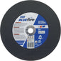 Meules pour scie de découpage Bluefire, 14" x 7/64", Arbre de 1", Type 01/27, Alumine de zirconium, 4365 Tr/min
