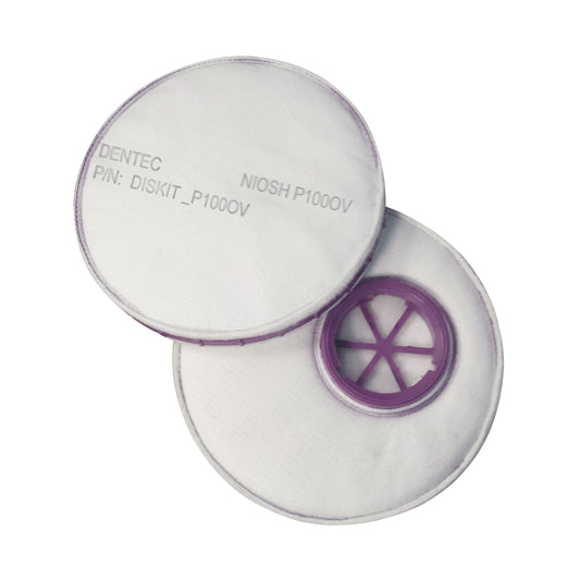 Filtre pour respirateur DiskitMC, Filtre contre les particules avec suppresion de vapeurs nuisibles, Vapeur organique/Filtre P100