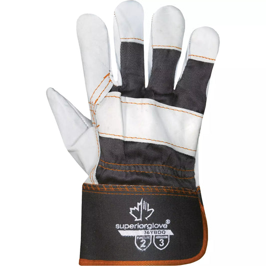Gants antisudation EnduraMD, Grand, Paume en Cuir fleur de vache, Doublure en Coton