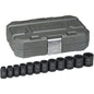 Jeu de douilles, 12 Mcx, Chocs, Prise de 1/2"