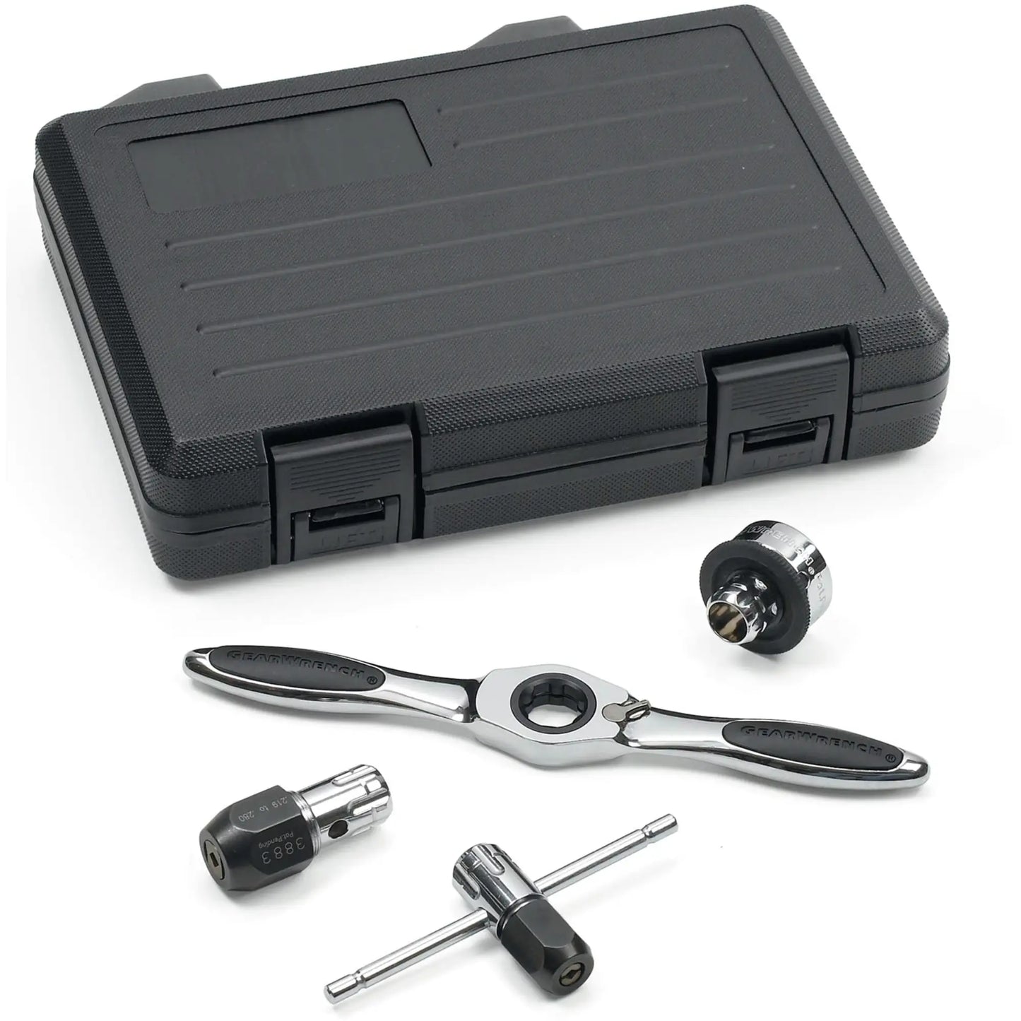 Jeu d'accessoires pour taraud à cliquet & tourne-filière , 5 Morceaux