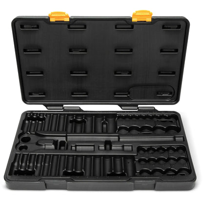 Jeu d'outils SAE/métriques à 6 pans pour mécanicien, 57 Mcx, Prise de 3/8", Profond